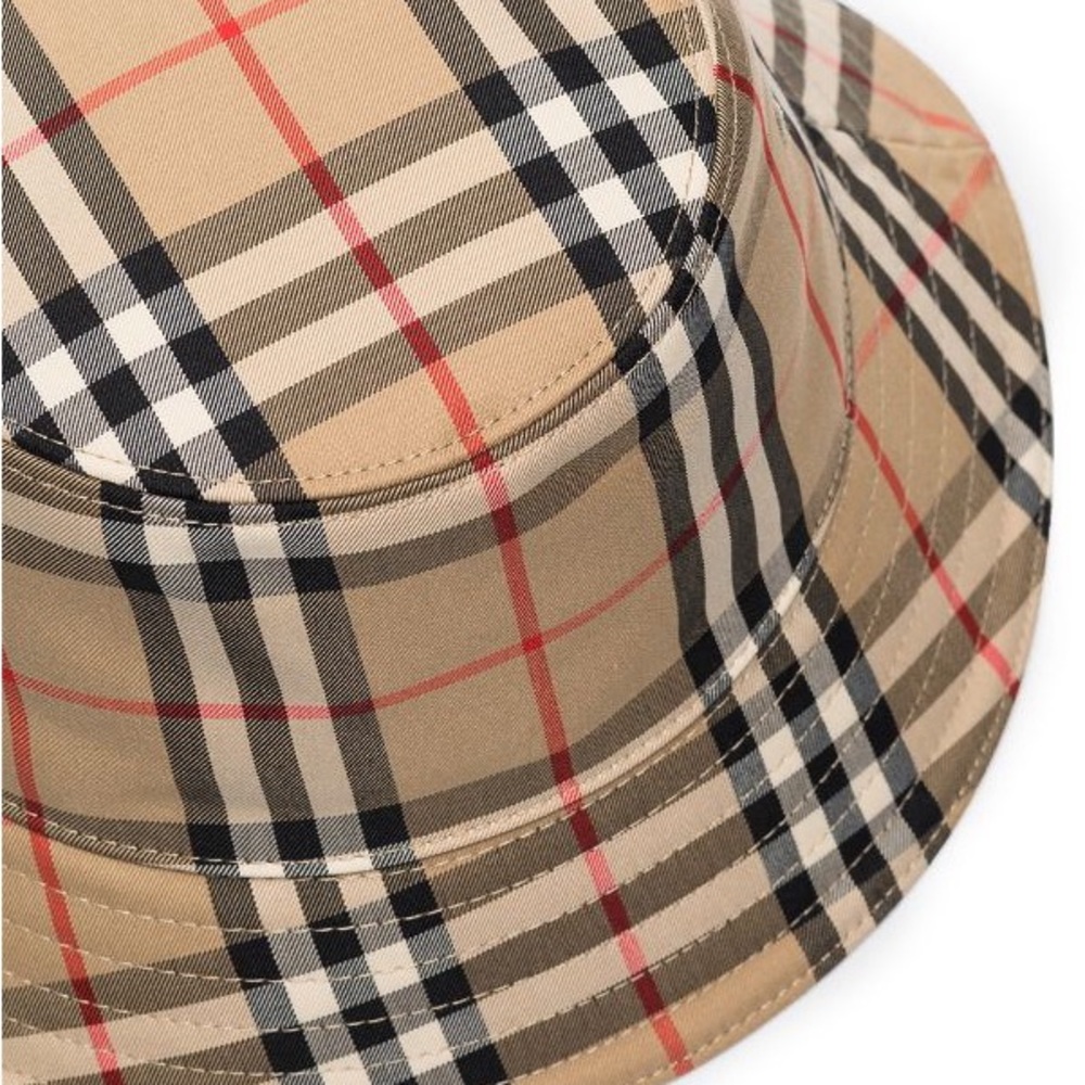 Vintage Check Technical Cotton Bucket Hat - M - Picture 2 of 7